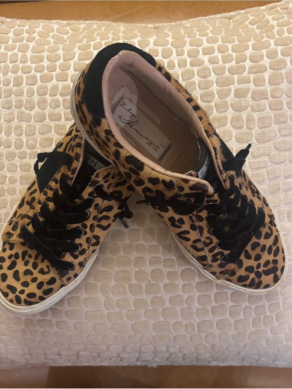 Vintage Havana Leopard Print Tan & Black Sneakers